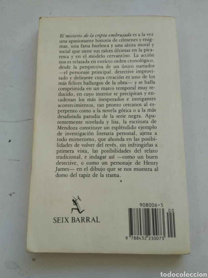 Libros de segunda mano: EL MISTERIO DE LA CRIPTA EMBRUJADA/EDUARDO MENDOZA - Foto 3