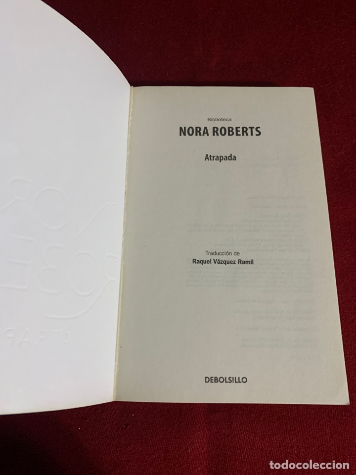 Libros de segunda mano: Atrapada. Nora Roberts. - Foto 3