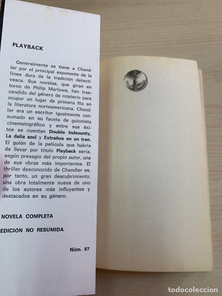Libros de segunda mano: Playback. Raymond Chandler. - Foto 3