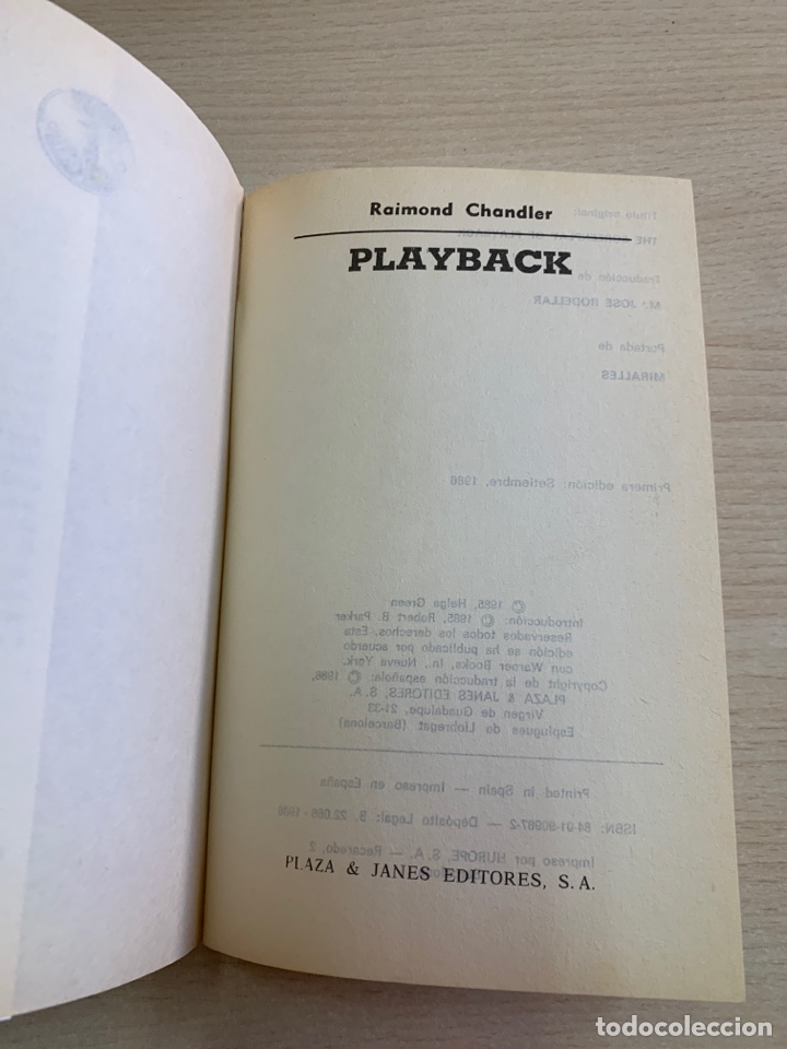 Libros de segunda mano: Playback. Raymond Chandler. - Foto 4