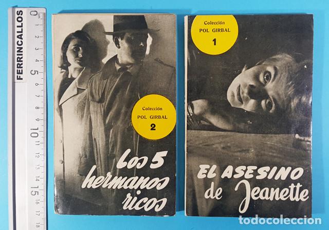 Gebrauchte B&uuml;cher: LOTE 2 NOVELAS POLICIACAS POL GIBRAL 1. EL ASESINO DE JEANETTE Y 2. LOS 5 HERMANOS RICOS 1&ordf; ED 1957