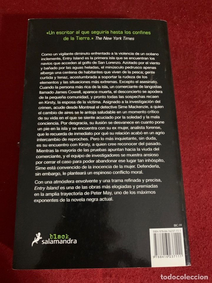 Libros de segunda mano: Entry Island. Peter May. - Foto 2