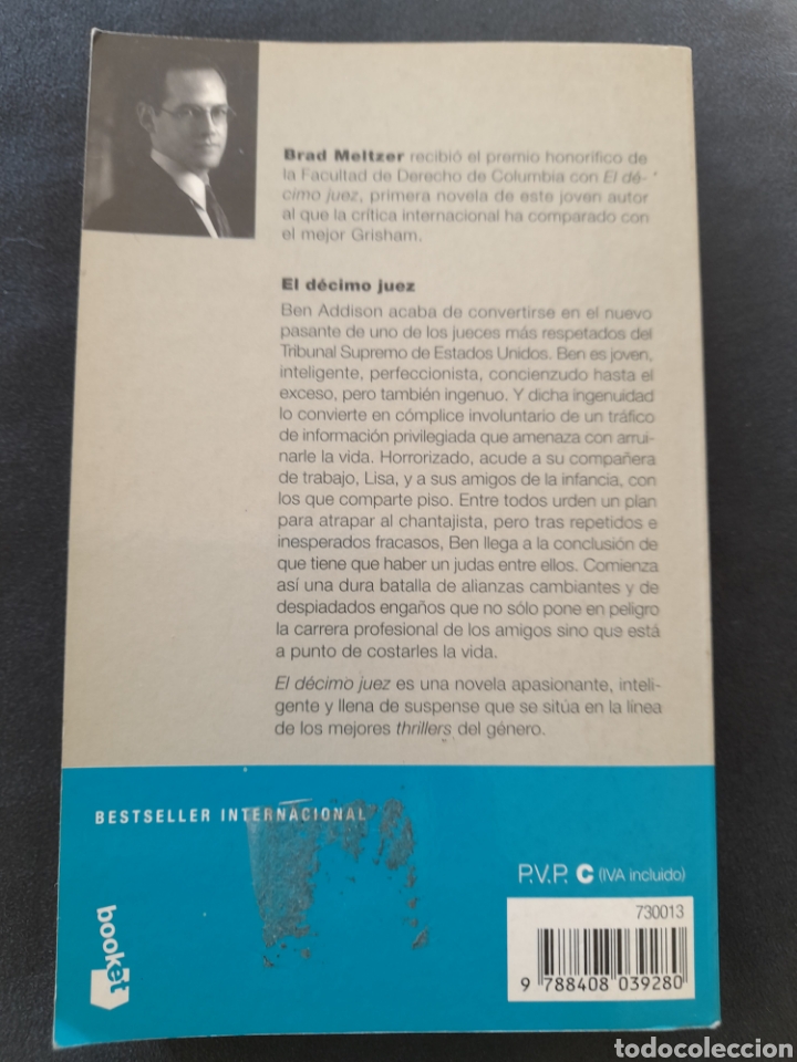 Libros de segunda mano: El d&eacute;cimo juez. Brad Meltzer - Foto 2