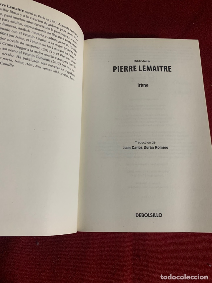 Libros de segunda mano: Ir&egrave;ne. Pierre Lemaitre. - Foto 5