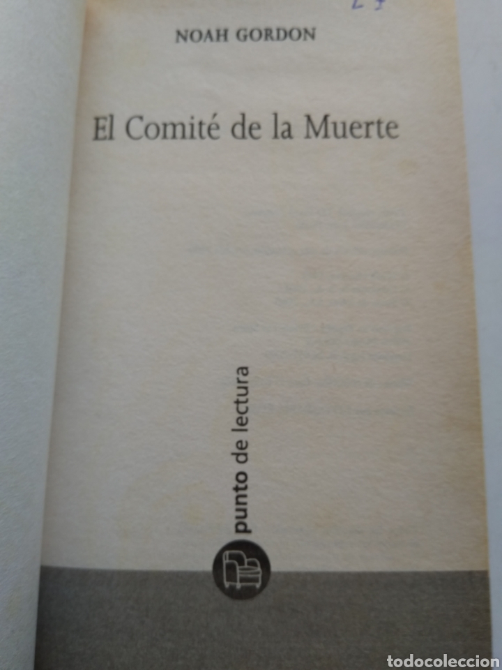 Libros de segunda mano: EL COMIT&Eacute; DE LA MUERTE/NOAH GORDON - Foto 2