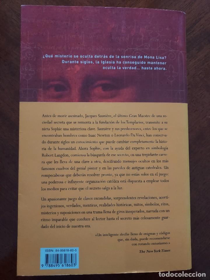 Libros de segunda mano: El c&oacute;digo Da Vinci de Dan Brown - Foto 2