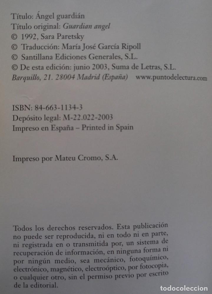 Libros de segunda mano: &Aacute;ngel guardi&aacute;n &ndash; Sara Paretsky - Foto 2