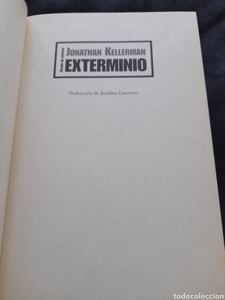 Libros de segunda mano: Exterminio. Jonathan Kellerman - Foto 2