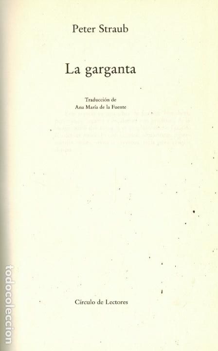 Libros de segunda mano: LA GARGANTA - Foto 1