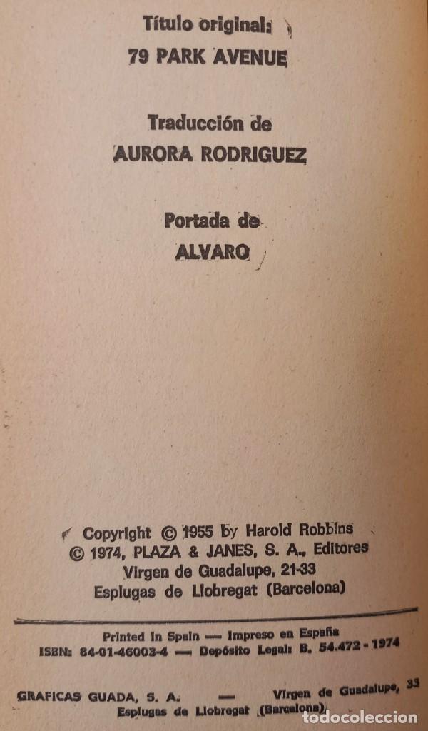 Libros de segunda mano: Avenida del parque 79 &ndash; Harold Robbins - Foto 2