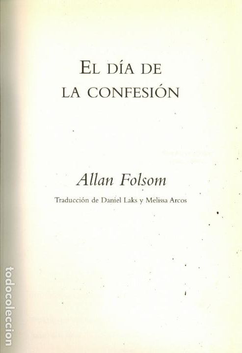 Libros de segunda mano: EL D&Iacute;A DE LA CONFESI&Oacute;N - Foto 1