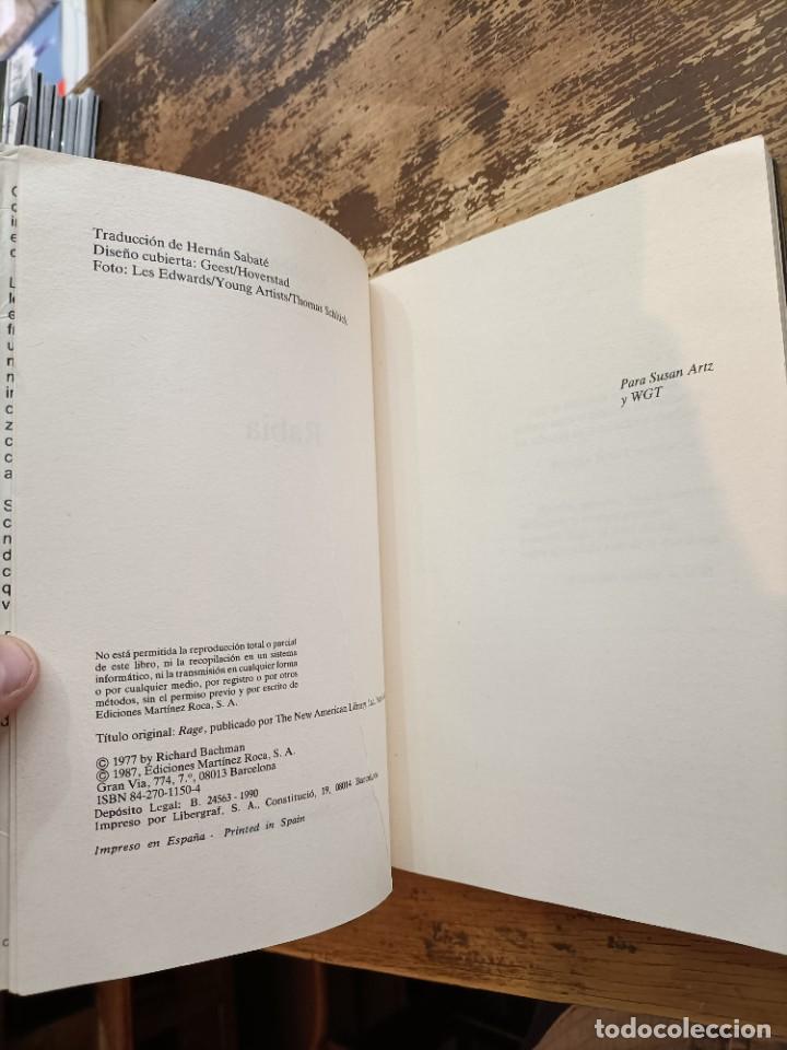 Libros de segunda mano: Rabia, Stephen King - Foto 5