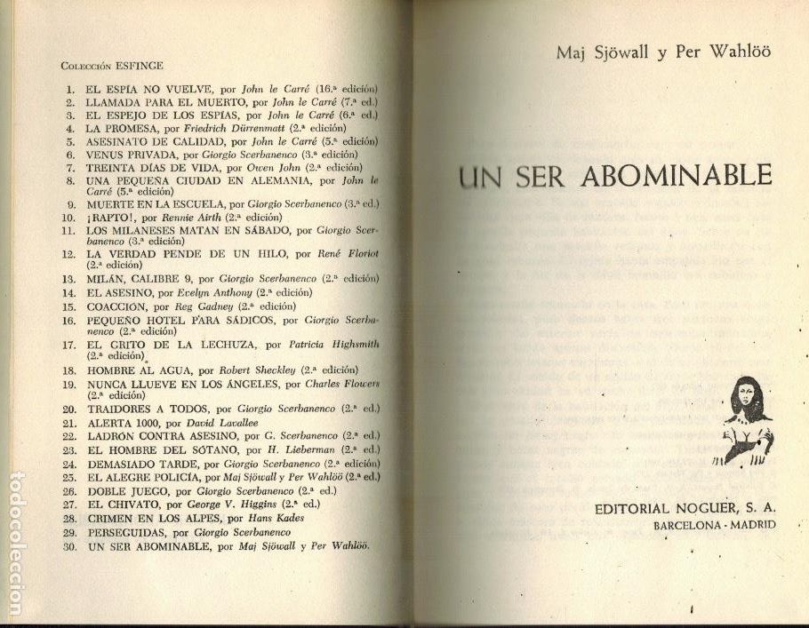 Libros de segunda mano: UN SER ABOMINABLE - Foto 1