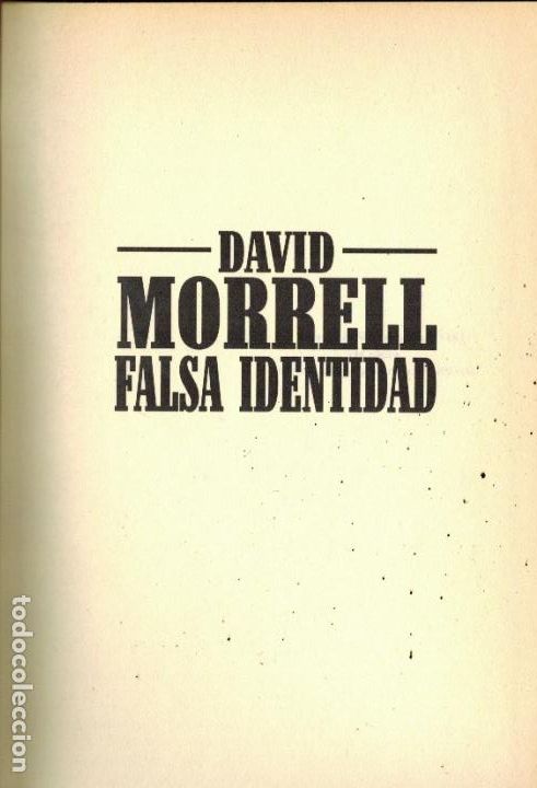 Libros de segunda mano: FALSA IDENTIDAD - Foto 1