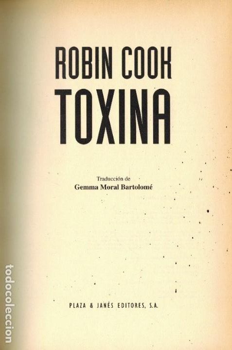 Libros de segunda mano: TOXINA - Foto 1