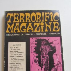 Libros de segunda mano: TERRORIFIC MAGAZINE. SELECCIONES DE TERROR. SUSPENSE. FANTASIA. Nº 0 -ED. SATURNO 1968 ET. Lote 348476923