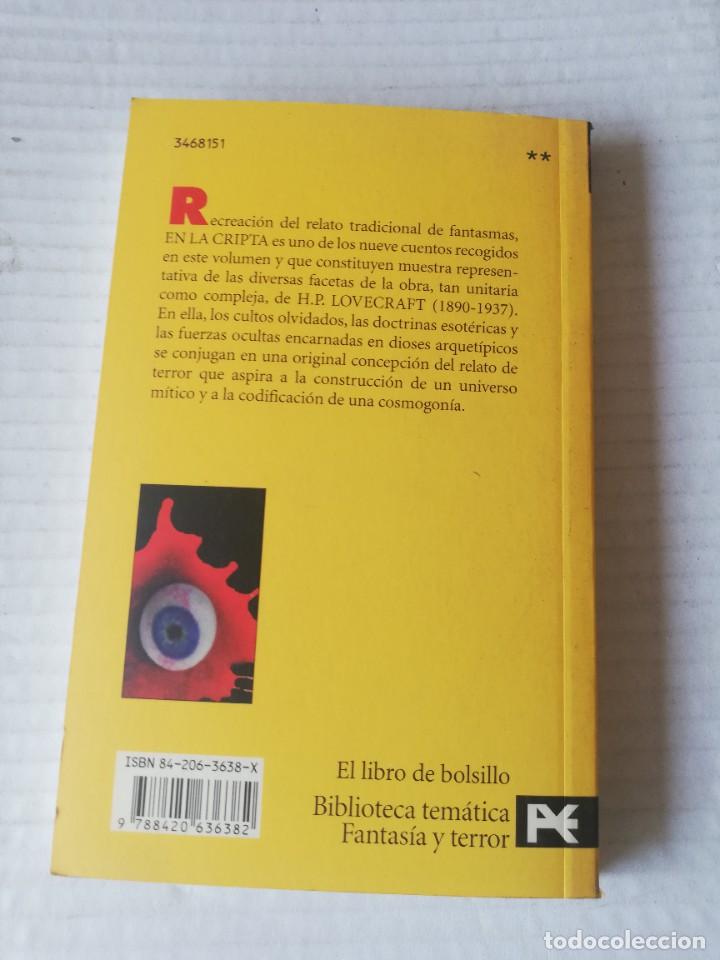 Libros de segunda mano: H.P. LOVECRAFT. EN LA CRIPTA. ALIANZA, 2001 - Foto 3