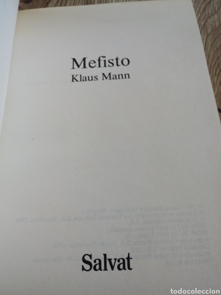 Libros de segunda mano: Mefisto de Klaus Mann - Foto 2