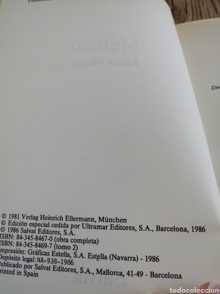 Libros de segunda mano: Mefisto de Klaus Mann - Foto 3
