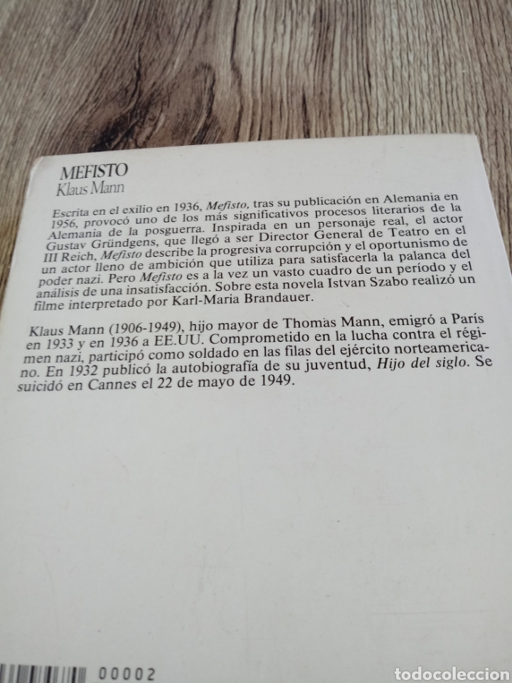 Libros de segunda mano: Mefisto de Klaus Mann - Foto 4