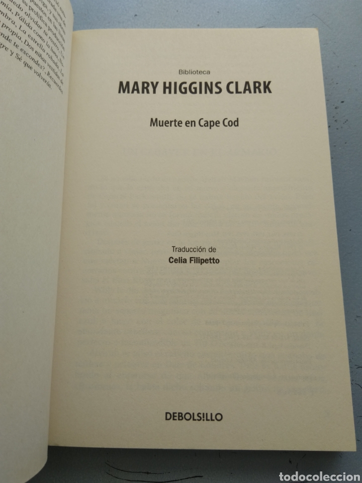 Libros de segunda mano: MUERTE EN CAPE COD/MARY HIGGINS CLARK - Foto 2