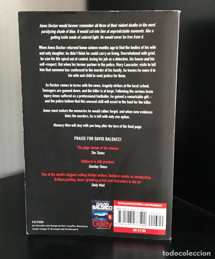 Libros de segunda mano: Memory Man de David Baldacci - Foto 2