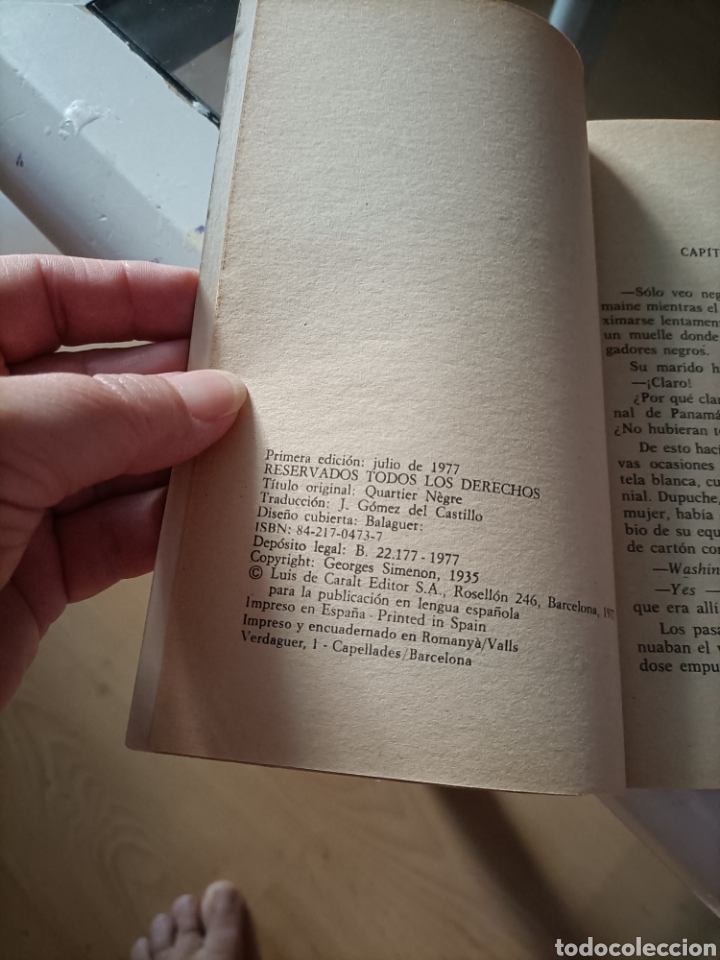 Libros de segunda mano: Simenon &rdquo; Barrio negro&rdquo; - Foto 4