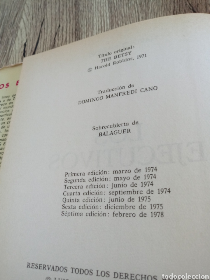 Libros de segunda mano: Los ejecutivos de Harold Robbins - Foto 5