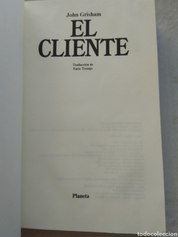 Libros de segunda mano: EL CLIENTE/JOHN GRISHAM - Foto 2
