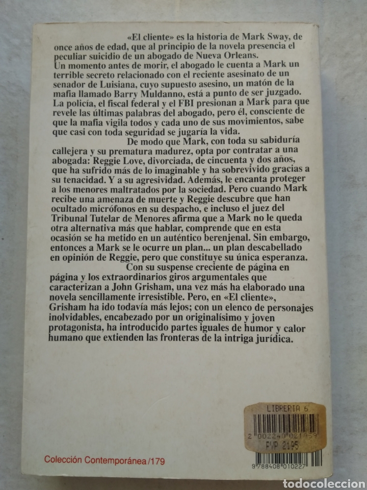 Libros de segunda mano: EL CLIENTE/JOHN GRISHAM - Foto 3