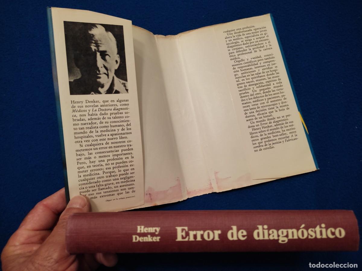 Libros de segunda mano: Error de Diagn&oacute;stico Henry Denker C&iacute;rculo de Lectores 1981 - Foto 4