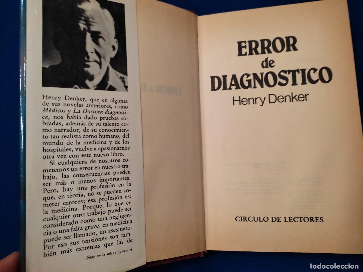 Libros de segunda mano: Error de Diagn&oacute;stico Henry Denker C&iacute;rculo de Lectores 1981 - Foto 6