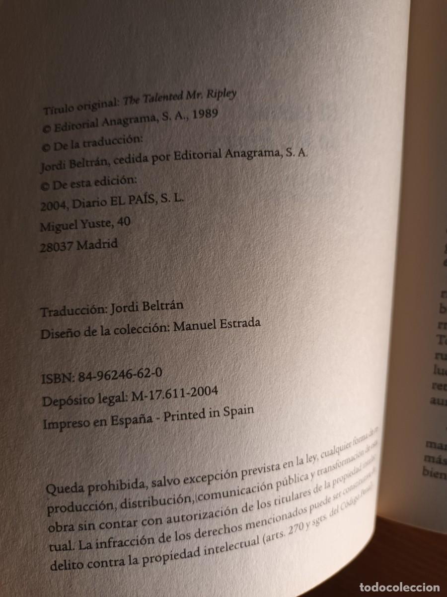 Libros de segunda mano: EL TALENTO DE Mr. RIPLEY - Foto 2