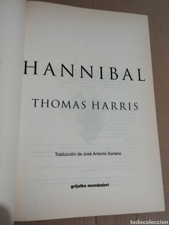 Libros de segunda mano: HANNIBAL (THOMAS HARRIS) - Foto 2