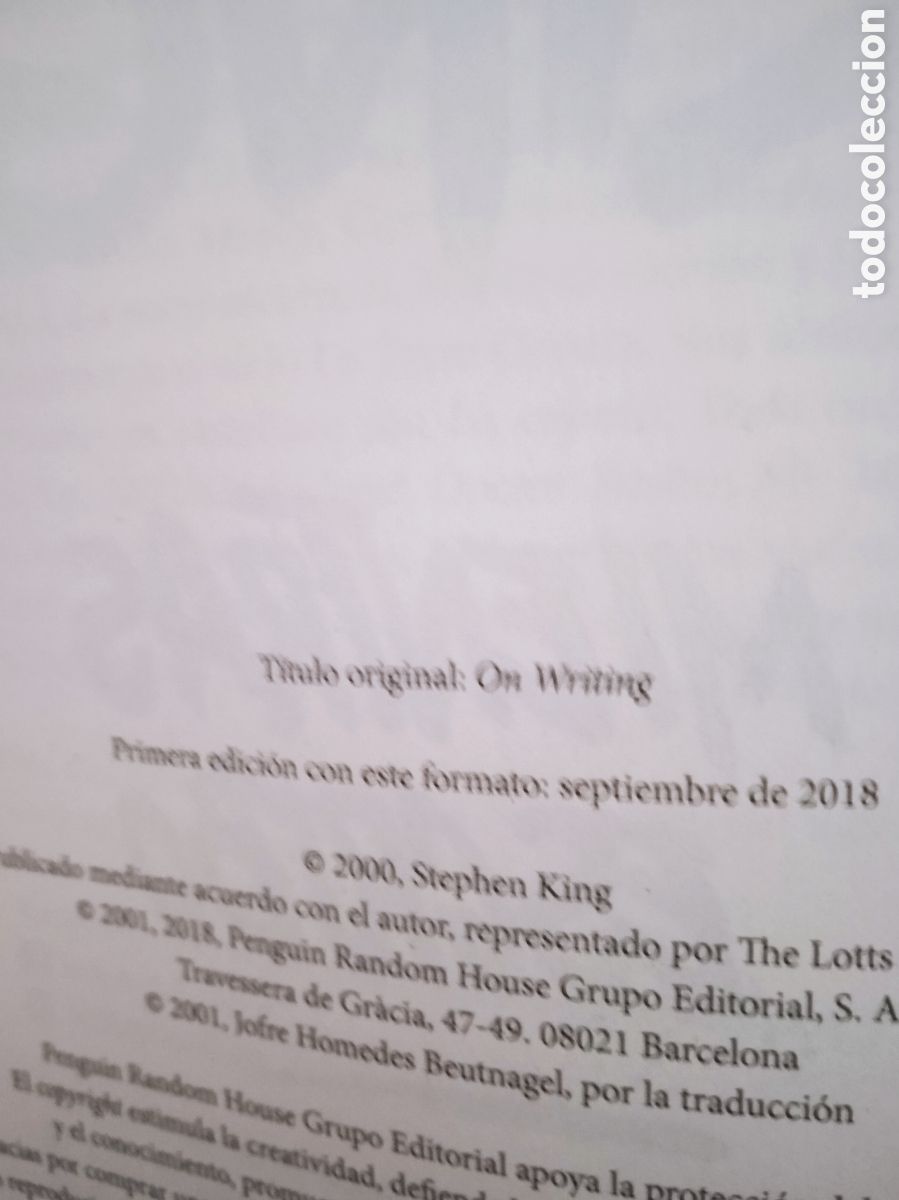 Libros de segunda mano: Mientras escribo. Stephen King - Foto 2
