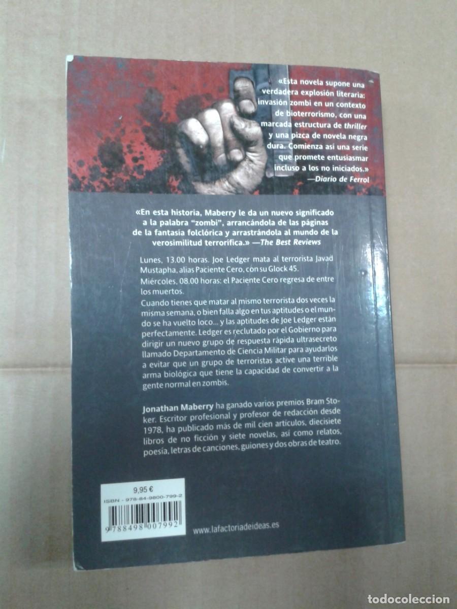 Libros de segunda mano: PACIENTE CERO. JONATHAN MABERRY. CL - Foto 2