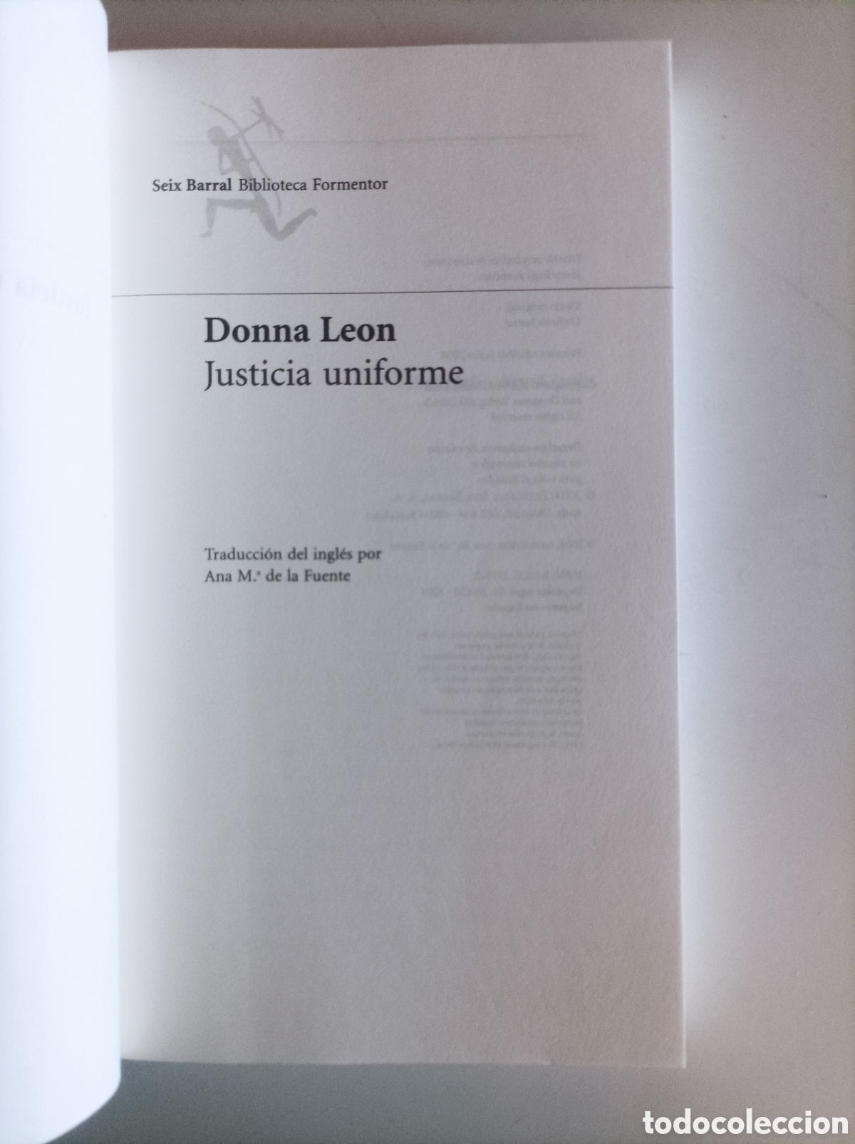 Libros de segunda mano: Justicia uniforme / Donna Leon - Foto 3
