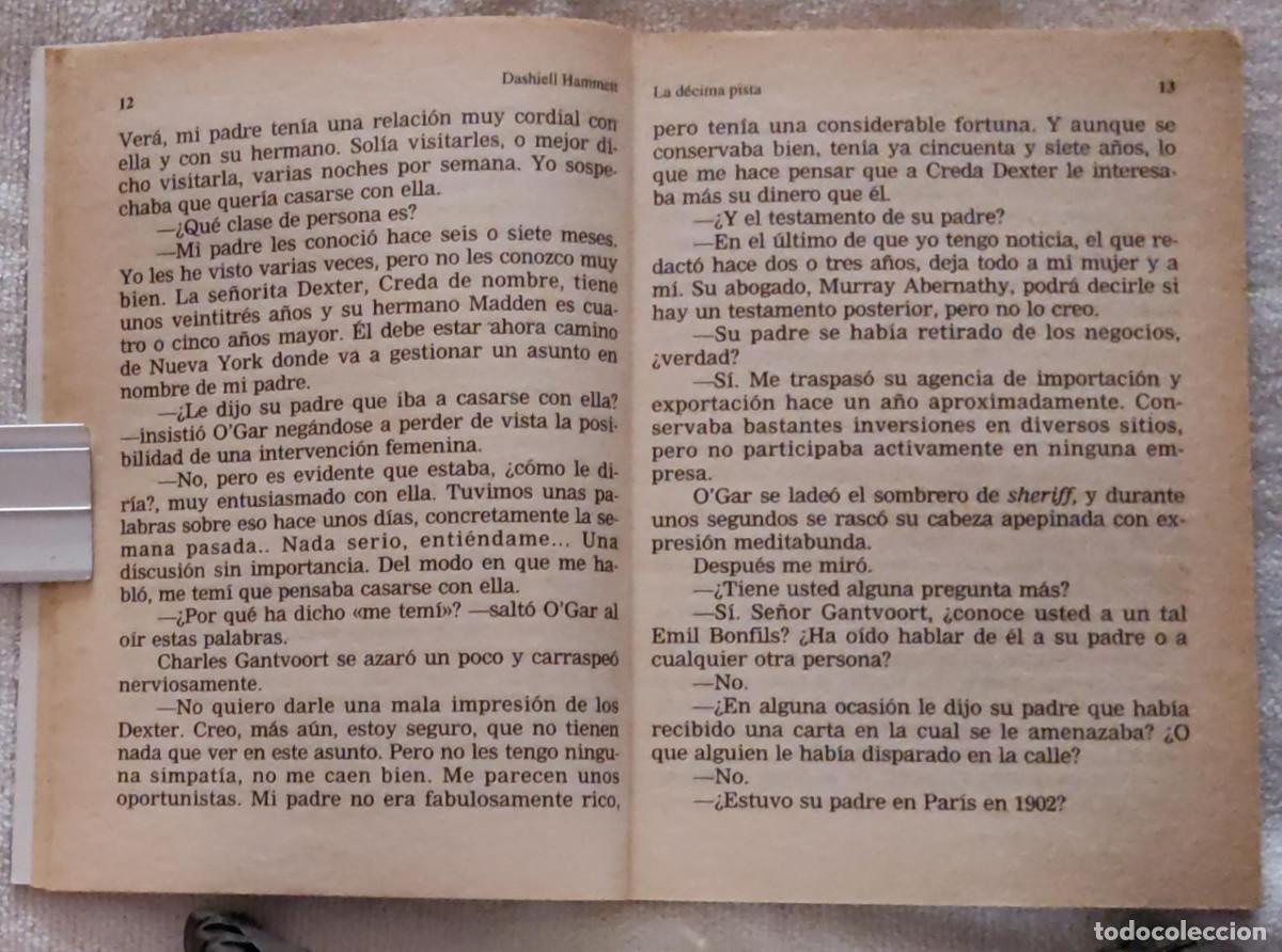 Libros de segunda mano: LA D&Eacute;CIMA PISTA. - Foto 4