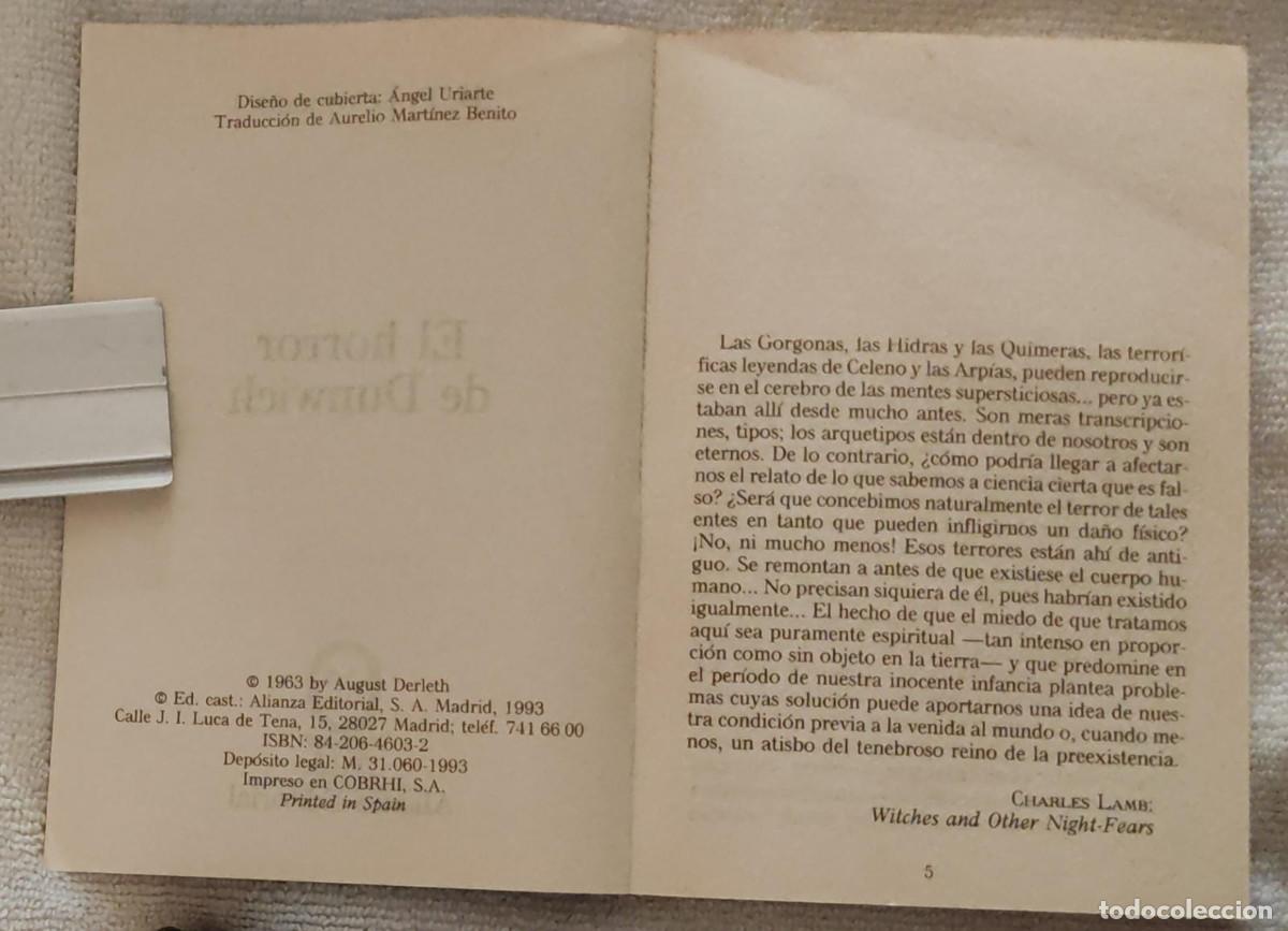 Libros de segunda mano: EL HORROR DE DUNWICH. - Foto 3