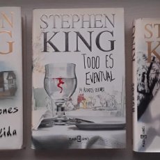 Libros de segunda mano: STEPHEN KING. UN SACO DE HUESOS. CORAZONES EN LA ATLÁNTIDA Y TODO ES EVENTUAL. PRIMERAS EDICIONES.