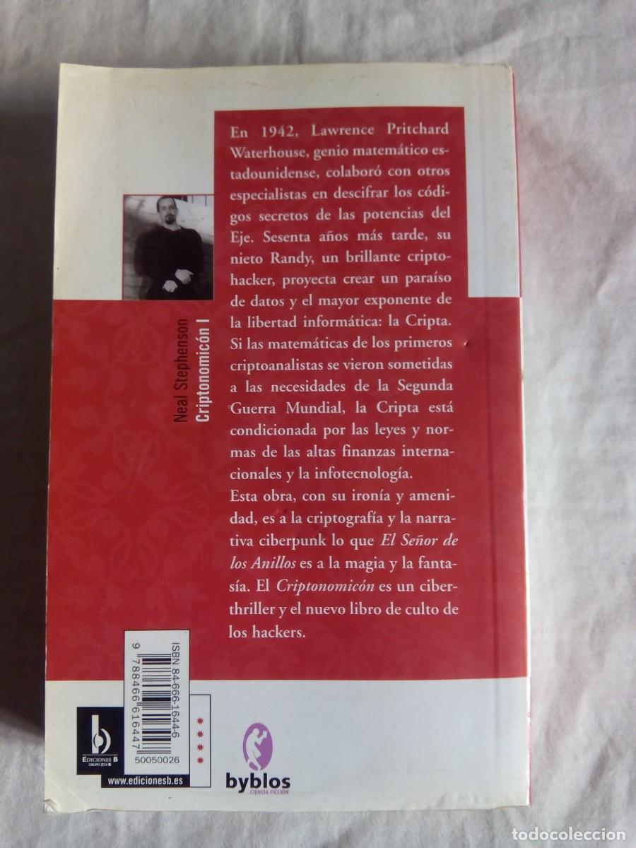 Libros de segunda mano: CRIPTONOMIC&Oacute;N 1. EL C&Oacute;DIGO ENIGMA / NEAL STEPHENSON - Foto 2