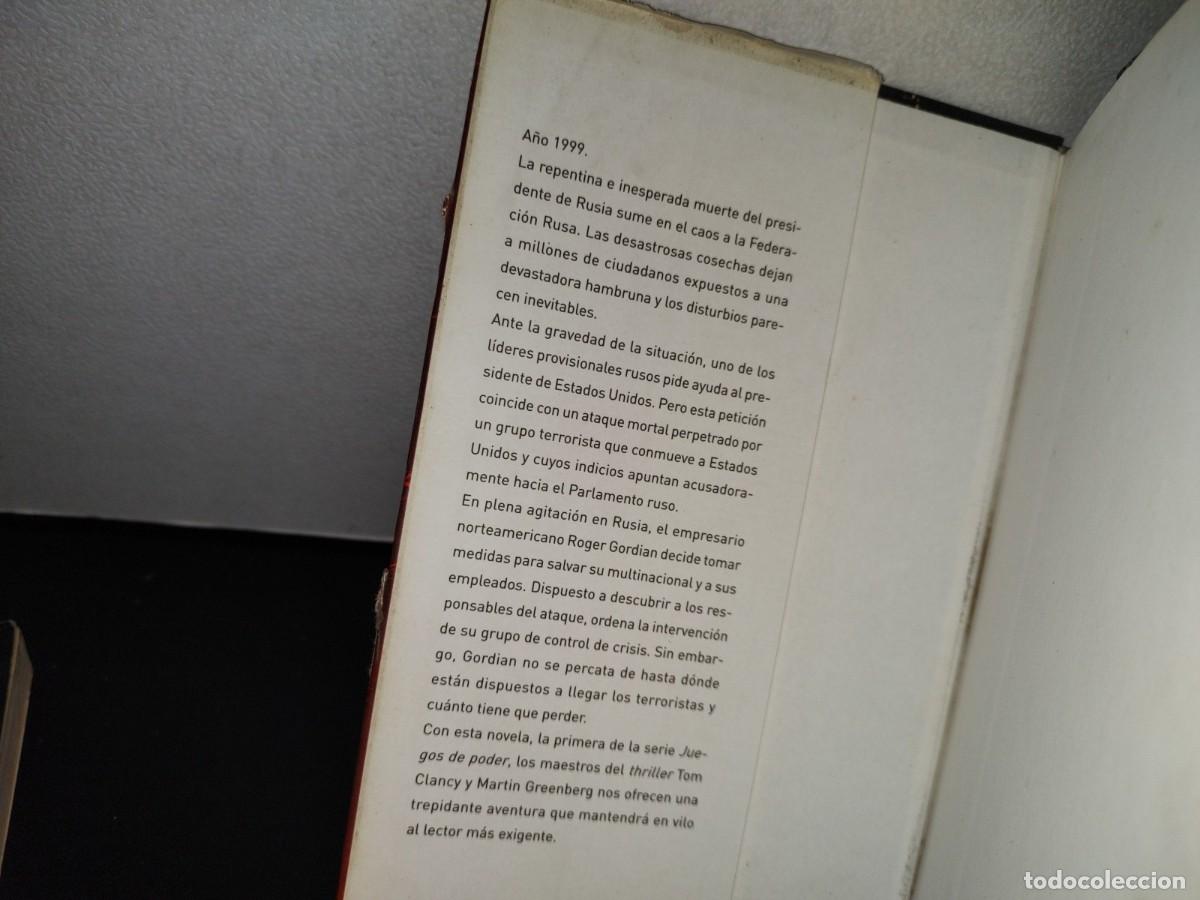 Libros de segunda mano: 55- TOM CLANCY: JUEGOS DE PODER. POLITIKA - Foto 4