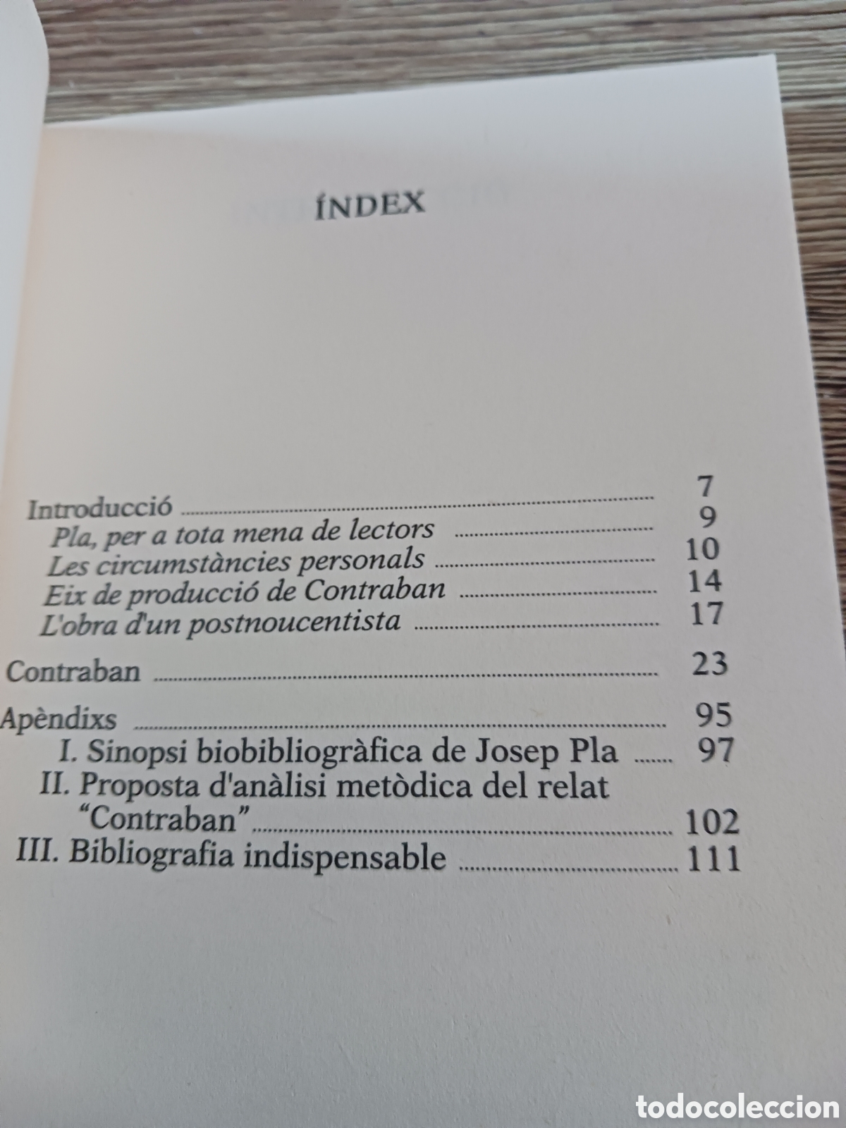 Libros de segunda mano: Contraban de Josep Pla - Foto 4