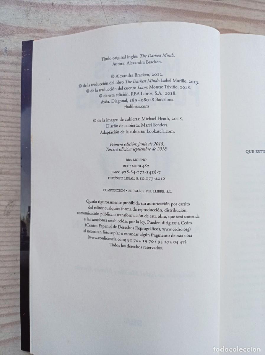 Libros de segunda mano: Mentes Poderosas - Alexandra Bracken - 2018 - RBA - Foto 2