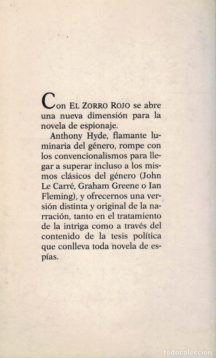 Libros de segunda mano: Anthony Hyde, El zorro rojo - Foto 2