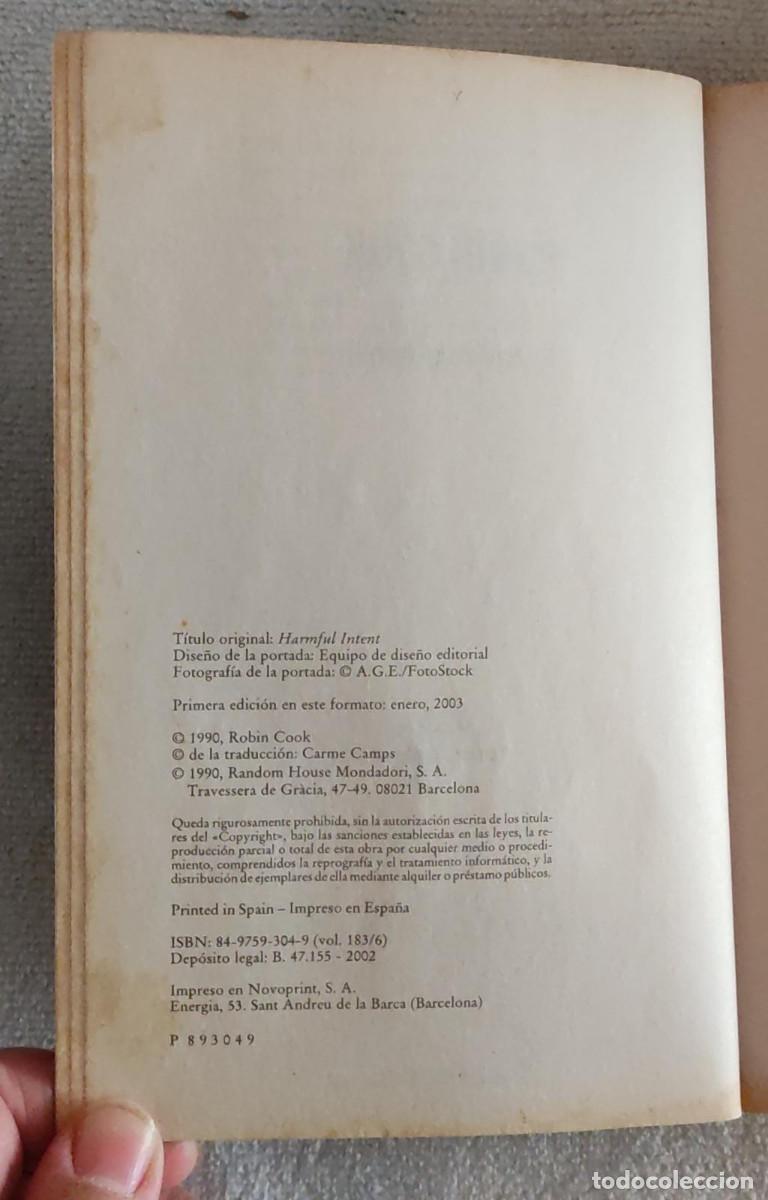 Libros de segunda mano: INTENCION CRIMINAL. - Foto 4