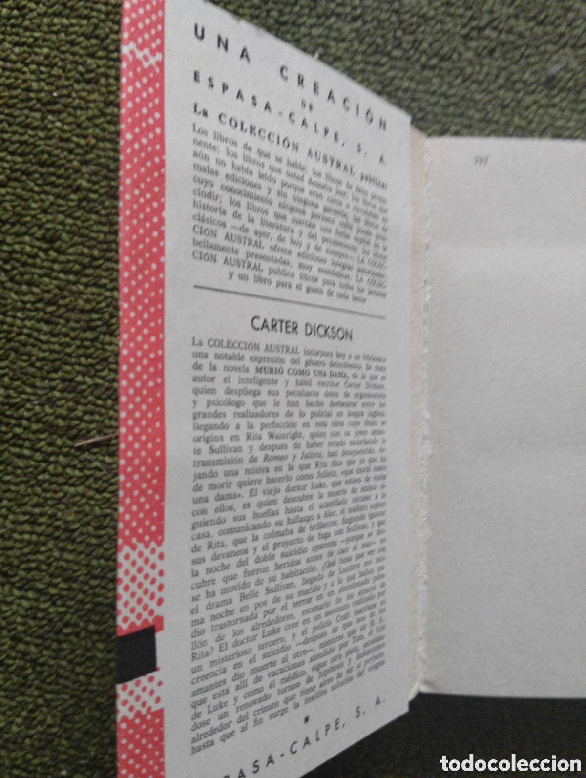 Libros de segunda mano: MURIO COMO UNA DAMA - CARTER DICKSON - Foto 2