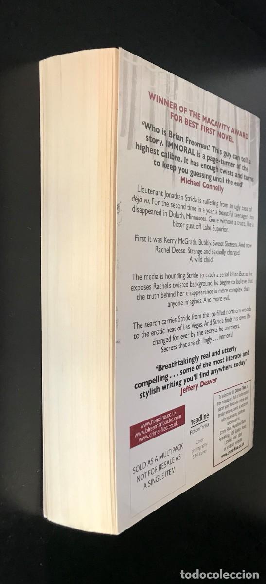 Libros de segunda mano: Immoral de Brian Freeman - Foto 4