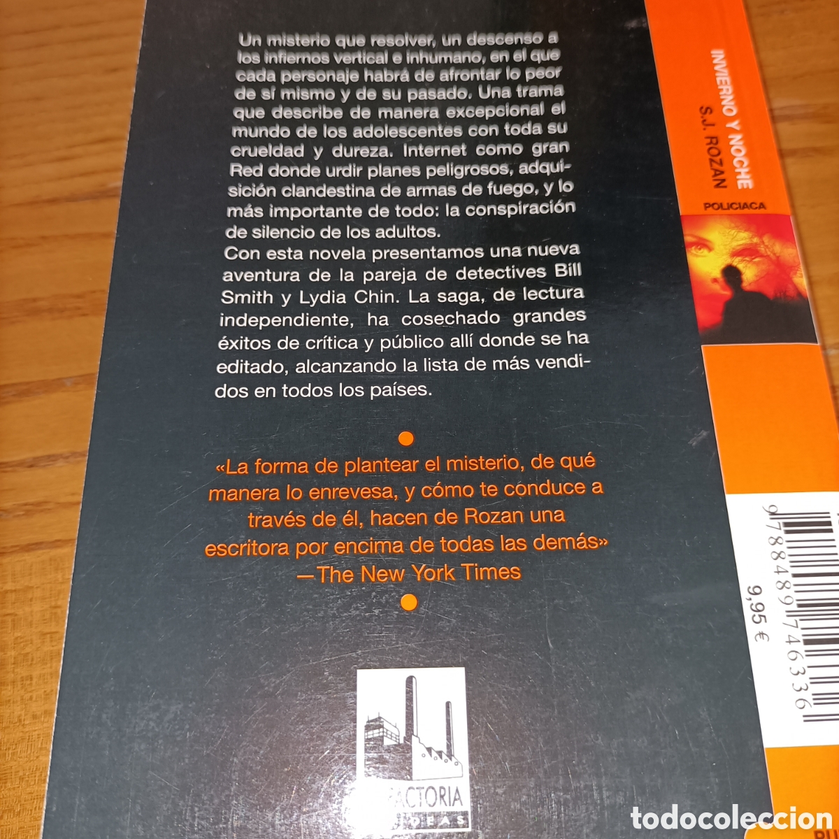 Libros de segunda mano: Invierno y noche. S. J. Rozan - Foto 2