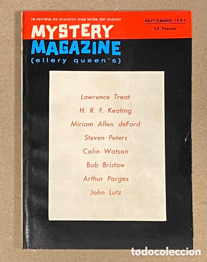 Libri di seconda mano: MYSTERY MAGAZINE (ELLERY QUEEN&rsquo;S). SEPTIEMBRE 1969. VER SUMARIO EN FOTOGRAF&Iacute;AS.